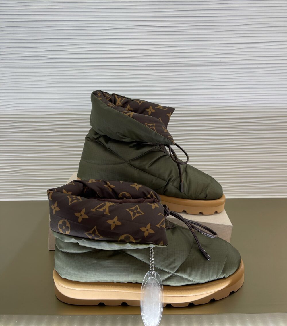 LOUIS VUITTON PILLOW COMFORT ANKLE BOOT KAKI 1A8T3L - Image 8