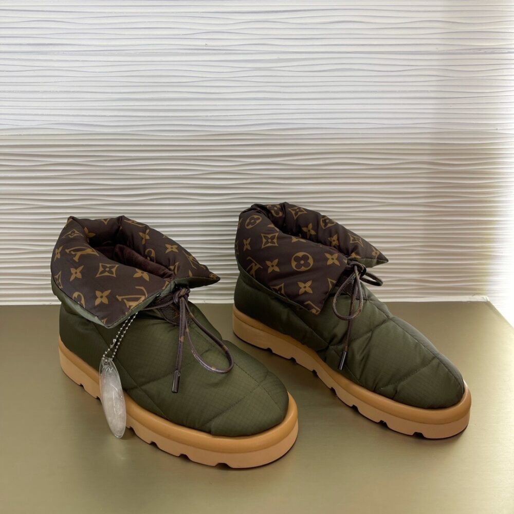 LOUIS VUITTON PILLOW COMFORT ANKLE BOOT KAKI 1A8T3L - Image 9