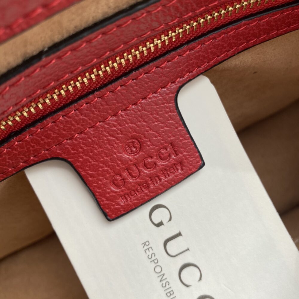 GUCCI QUEEN MARGARET GG SMALL TOP HANDLE BAG RED 25.5CM - Image 7