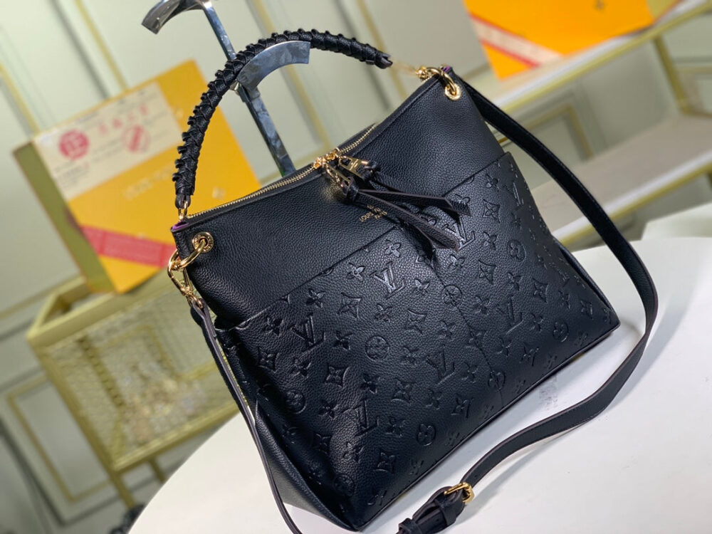 LOUIS VUITTON MAIDA HOBO BAG BLACK 32CM M45522 - Image 4