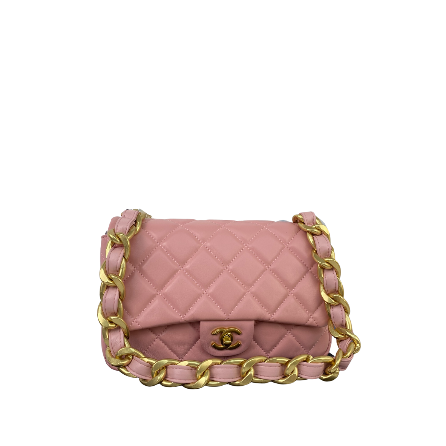 CHANEL LARGE FLAP BAG PINK 27CM AS3215 – Emlina