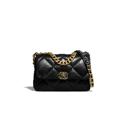 CHANEL 19 LARGE HANDBAGS BLACK 36CM AS1161 B04852 94305 – Emlina