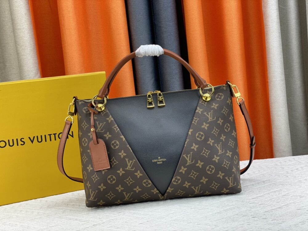 LOUIS VUITTON V TOTE MM BROWN 36CM M43967 - Image 10