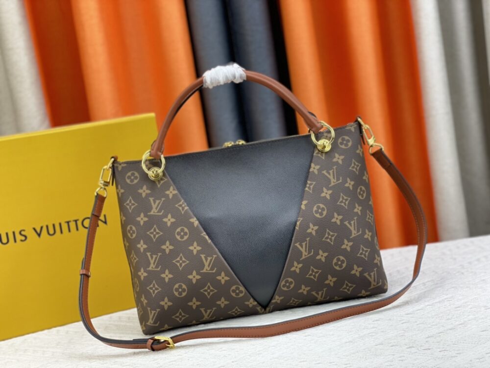 LOUIS VUITTON V TOTE MM BROWN 36CM M43967 - Image 7