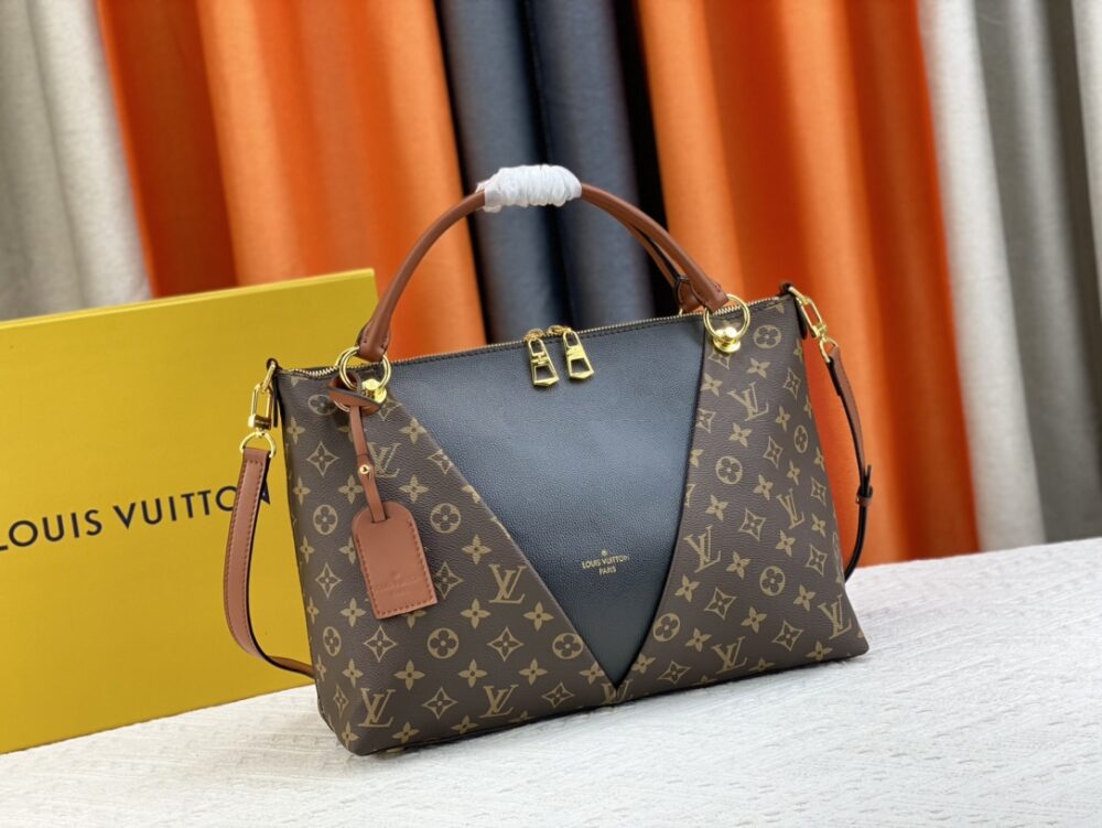 LOUIS VUITTON V TOTE MM BROWN 36CM M43967 - Image 9