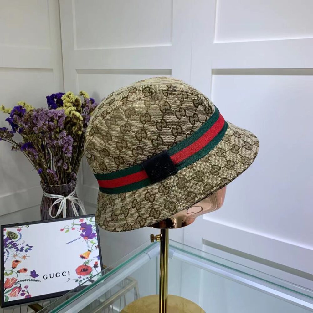 GUCCI GG SSIMA SOFT WEB FEDORA HAT BEIGE - Image 3