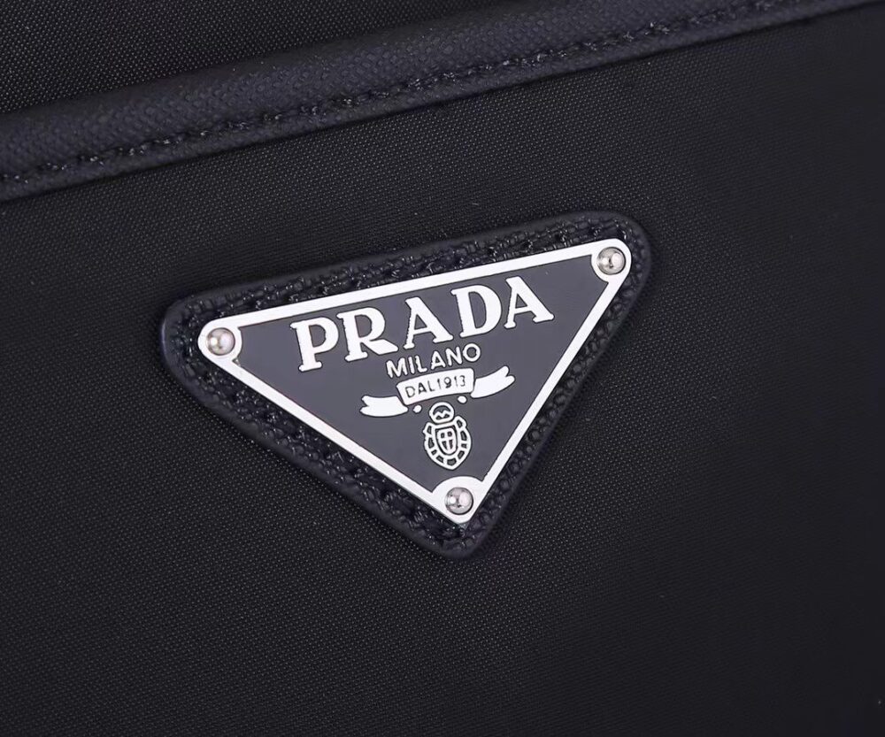 PRADA RE-NYLON SHOULDER BAG BLACK 1BC167RV44F0002VB1M - Image 9