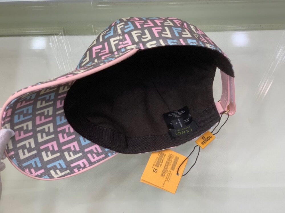 FENDI FF MOTIF MULTICOLOR CAP GREY - Image 5