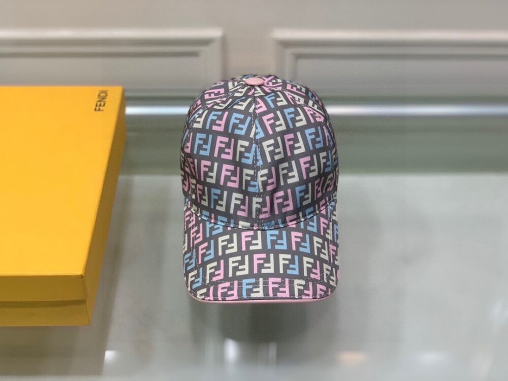 FENDI FF MOTIF MULTICOLOR CAP GREY - Image 7