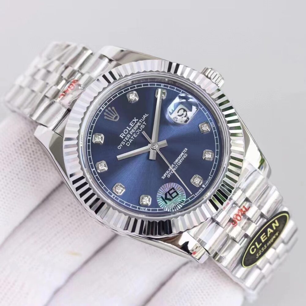 ROLEX DATEJUST NAVY BLUE WATCH 41MM 126334 0016 - Image 3