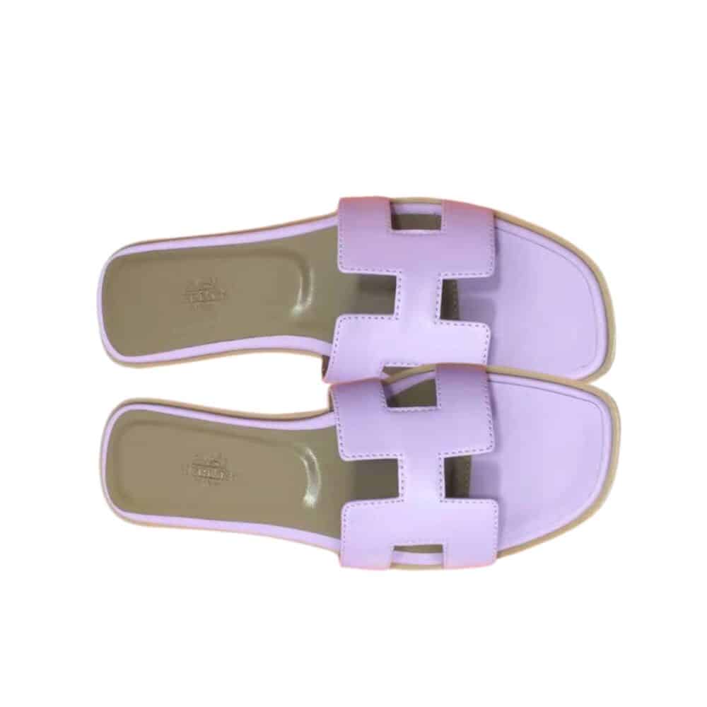 HERMES ORAN SANDAL EPSOM VIOLET AMETHYSTE