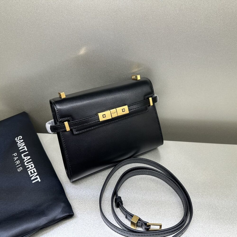 SAINT LAURENT MANHATTAN SMALL SHOULDER BAG IN BOX SAINT LAURENT LEATHER BLACK 19CM 6756260SX0W1000 - Image 10