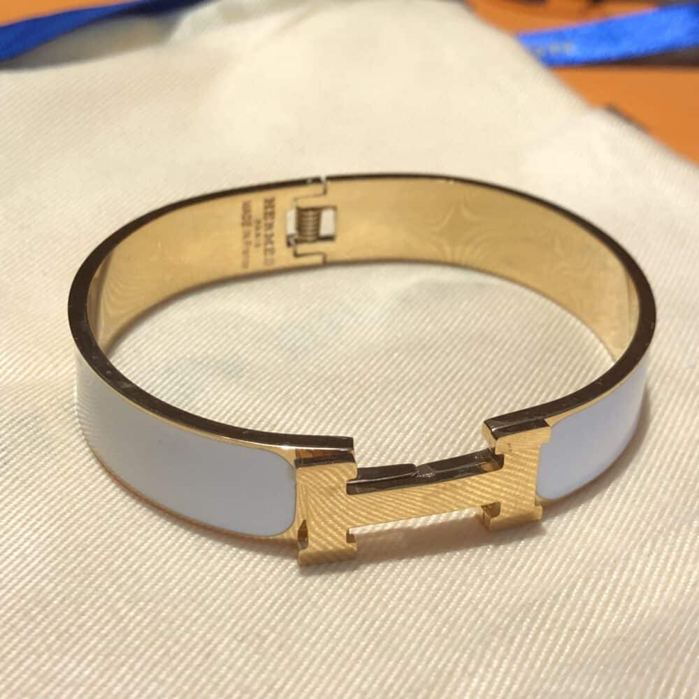 HERMES CLIC CLAC H BRACELET GOLD - Image 4