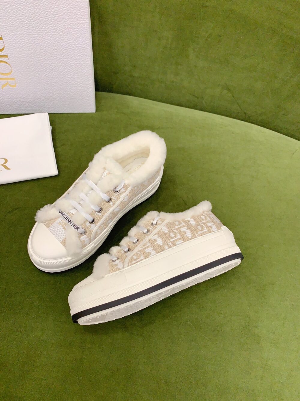 DIOR WALK'N'DIOR PLATFORM SNEAKER BEIGE - Image 4