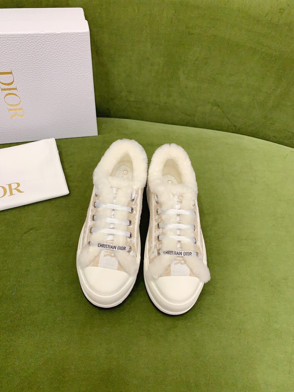 DIOR WALK'N'DIOR PLATFORM SNEAKER BEIGE - Image 6