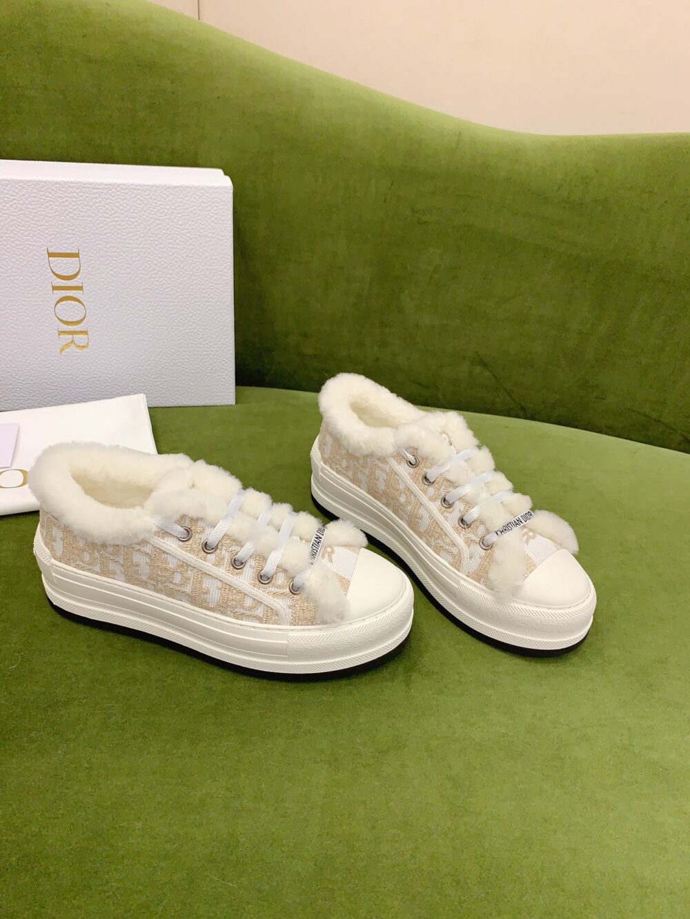 DIOR WALK'N'DIOR PLATFORM SNEAKER BEIGE - Image 7