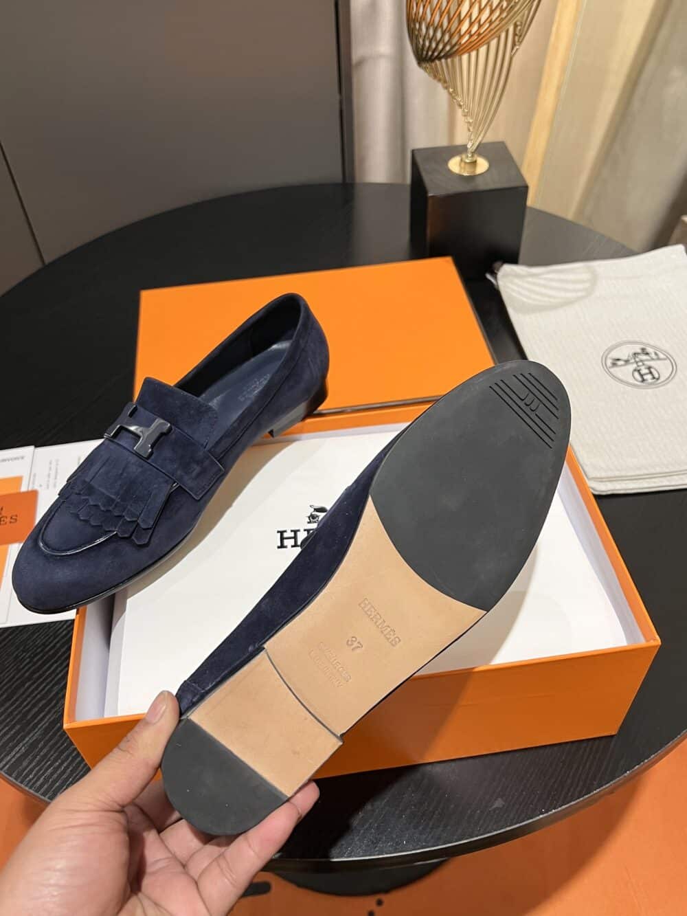 HERMES ROYAL LOAFER BLUE - Image 3