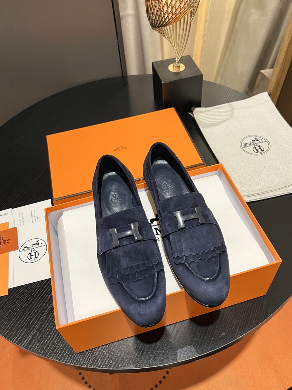 HERMES ROYAL LOAFER BLUE - Image 9