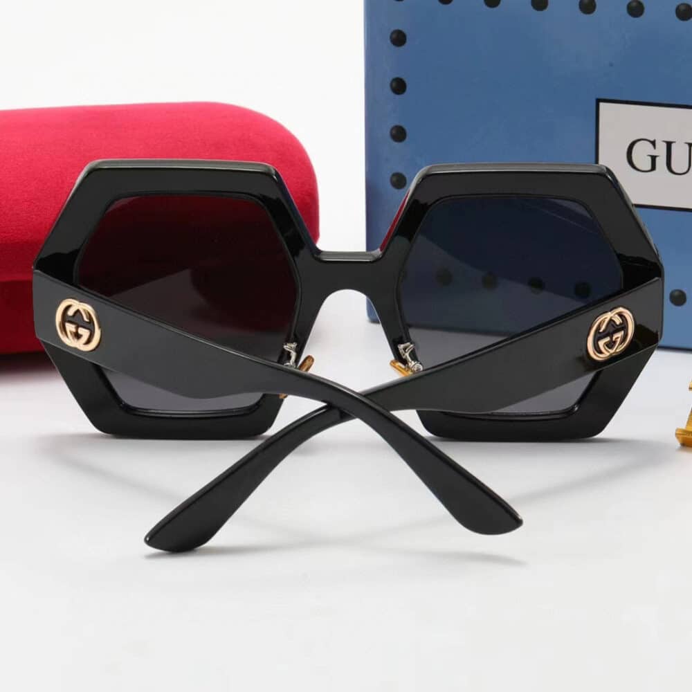 GUCCI GEOMETRIC SUNGLASSES BLACK GG0772S - Image 5