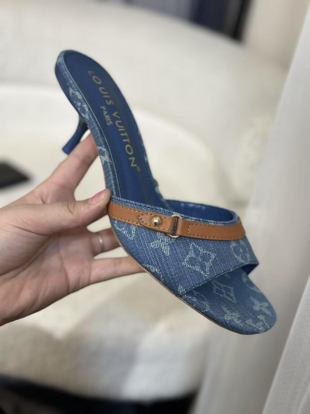 LOUIS VUITTON NEO REVIVAL MULE DENIM BLUE 1ACIZB - Image 2