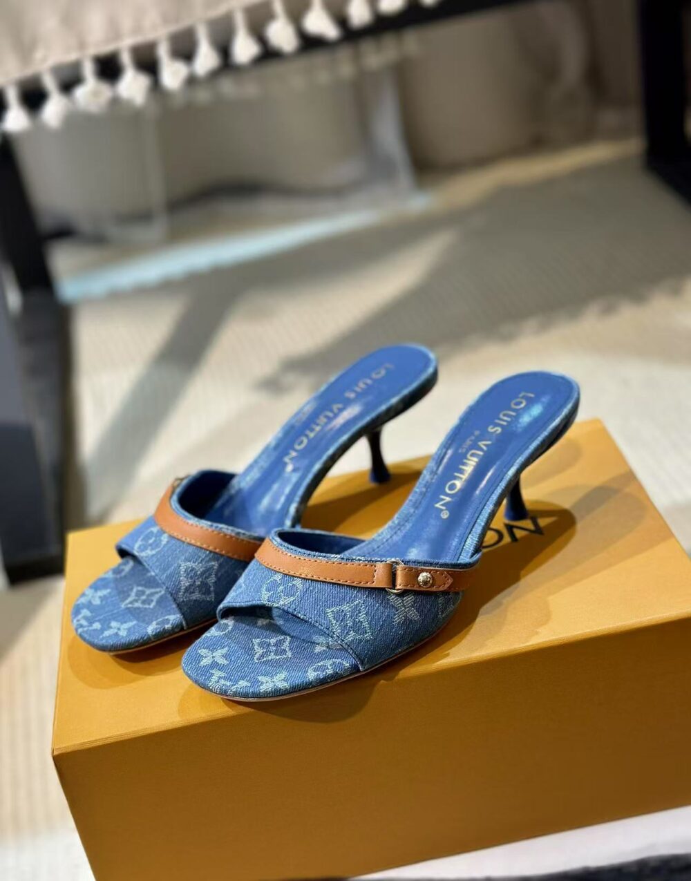 LOUIS VUITTON NEO REVIVAL MULE DENIM BLUE 1ACIZB - Image 3