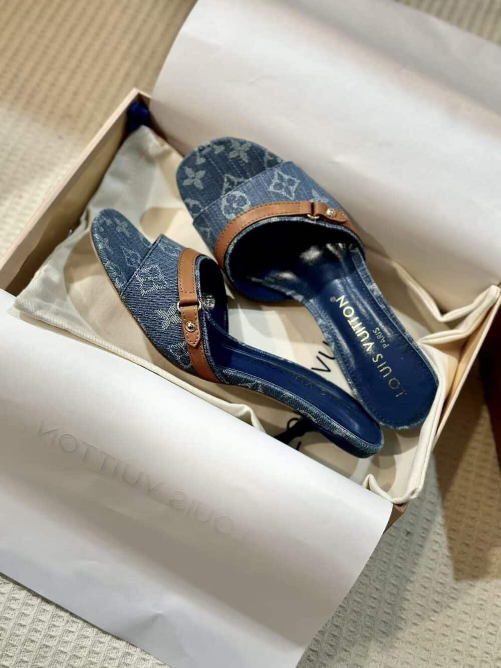 LOUIS VUITTON NEO REVIVAL MULE DENIM BLUE 1ACIZB - Image 5