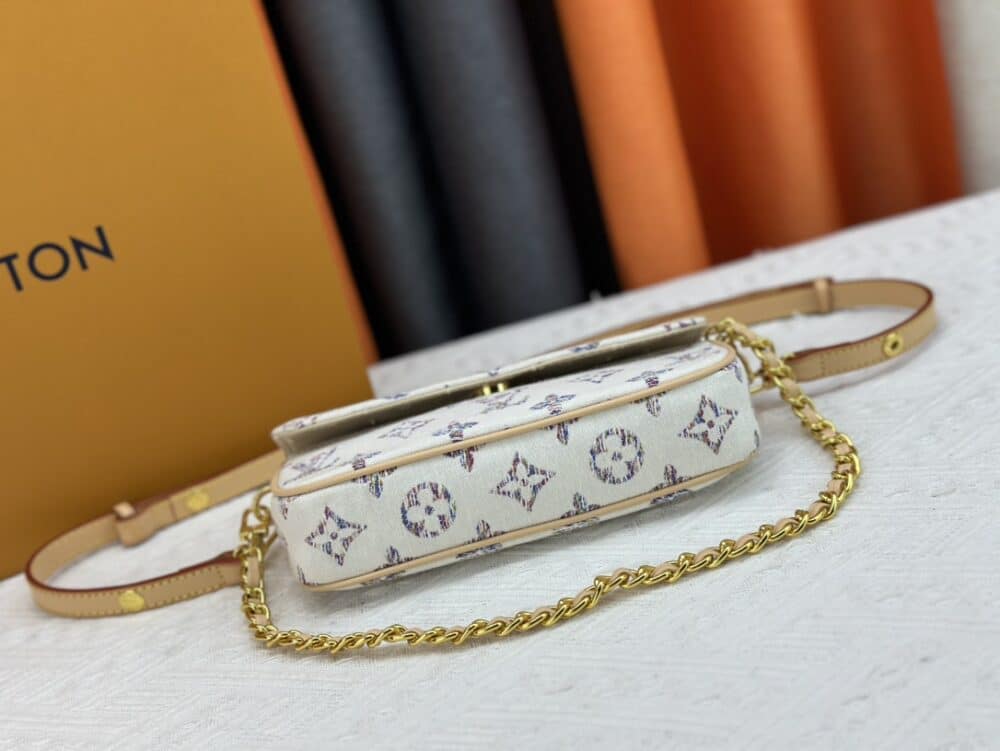 LOUIS VUITTON WALLET ON CHAIN IVY MULTICOLOR WHITE 23CM M83499 - Image 6