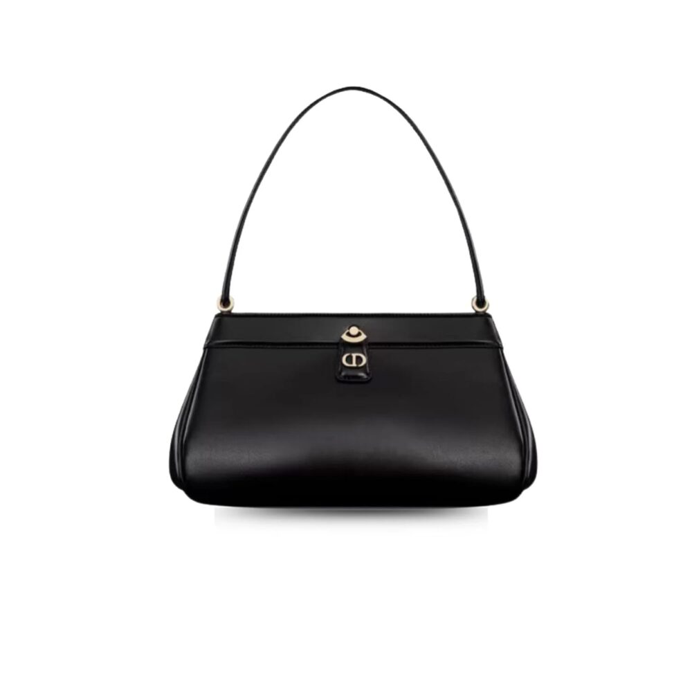 DIOR MEDIUM DIOR KEY BAG BLACK 22CM