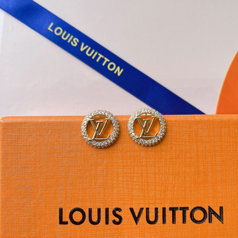 LOUIS VUITTON LOUISE BY NIGHT EARRINGS GOLD M00757 - Image 5