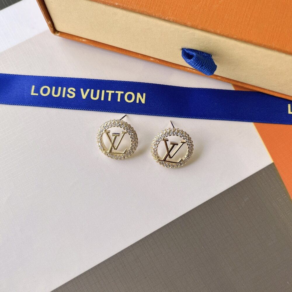 LOUIS VUITTON LOUISE BY NIGHT EARRINGS GOLD M00757 - Image 4