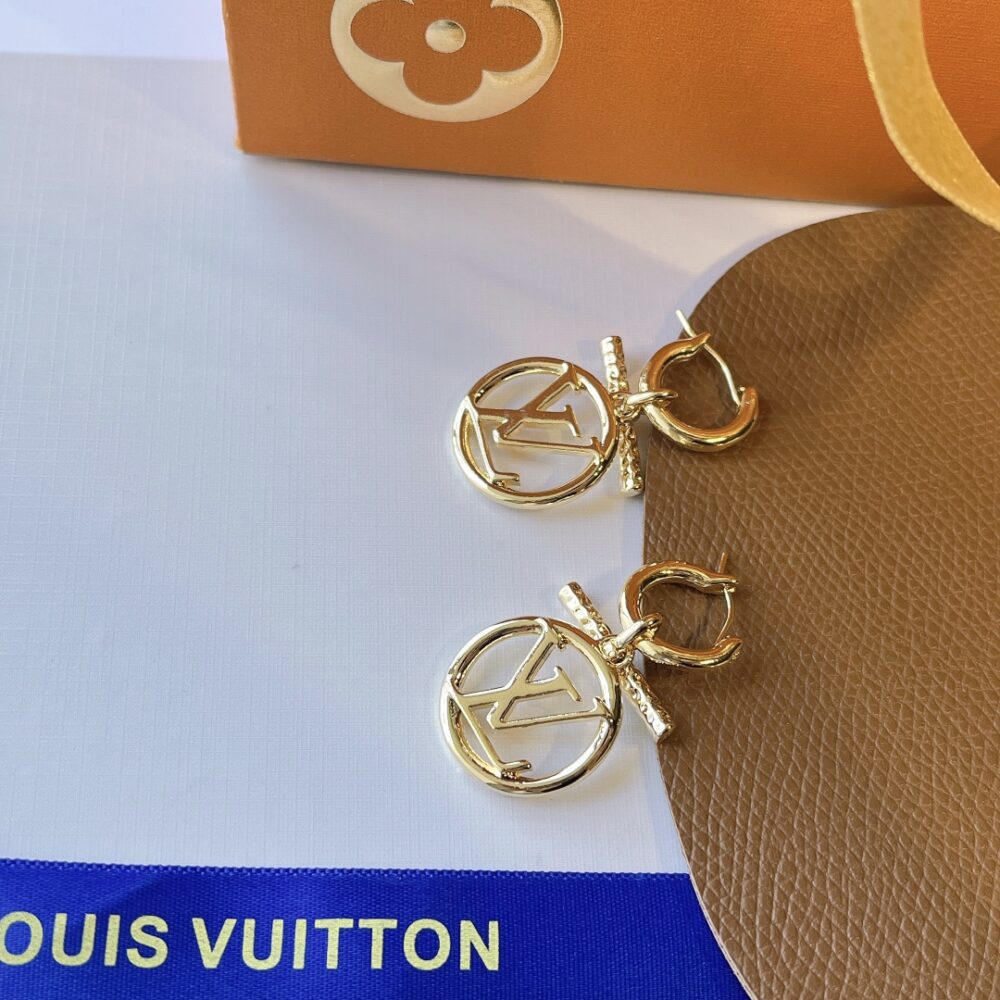 LOUIS VUITTON LV BABY LOUISE EARRINGS GOLGOLD M00613 - Image 6