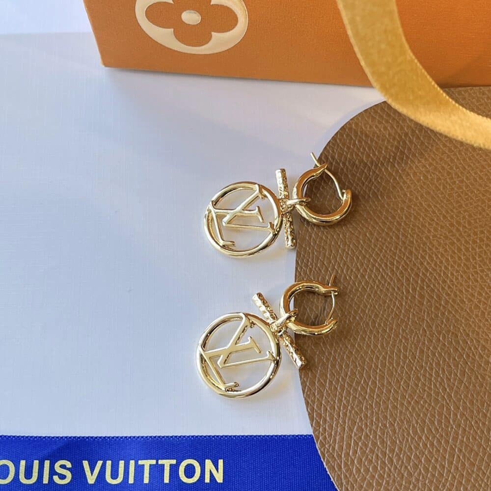 LOUIS VUITTON LV BABY LOUISE EARRINGS GOLGOLD M00613 - Image 4