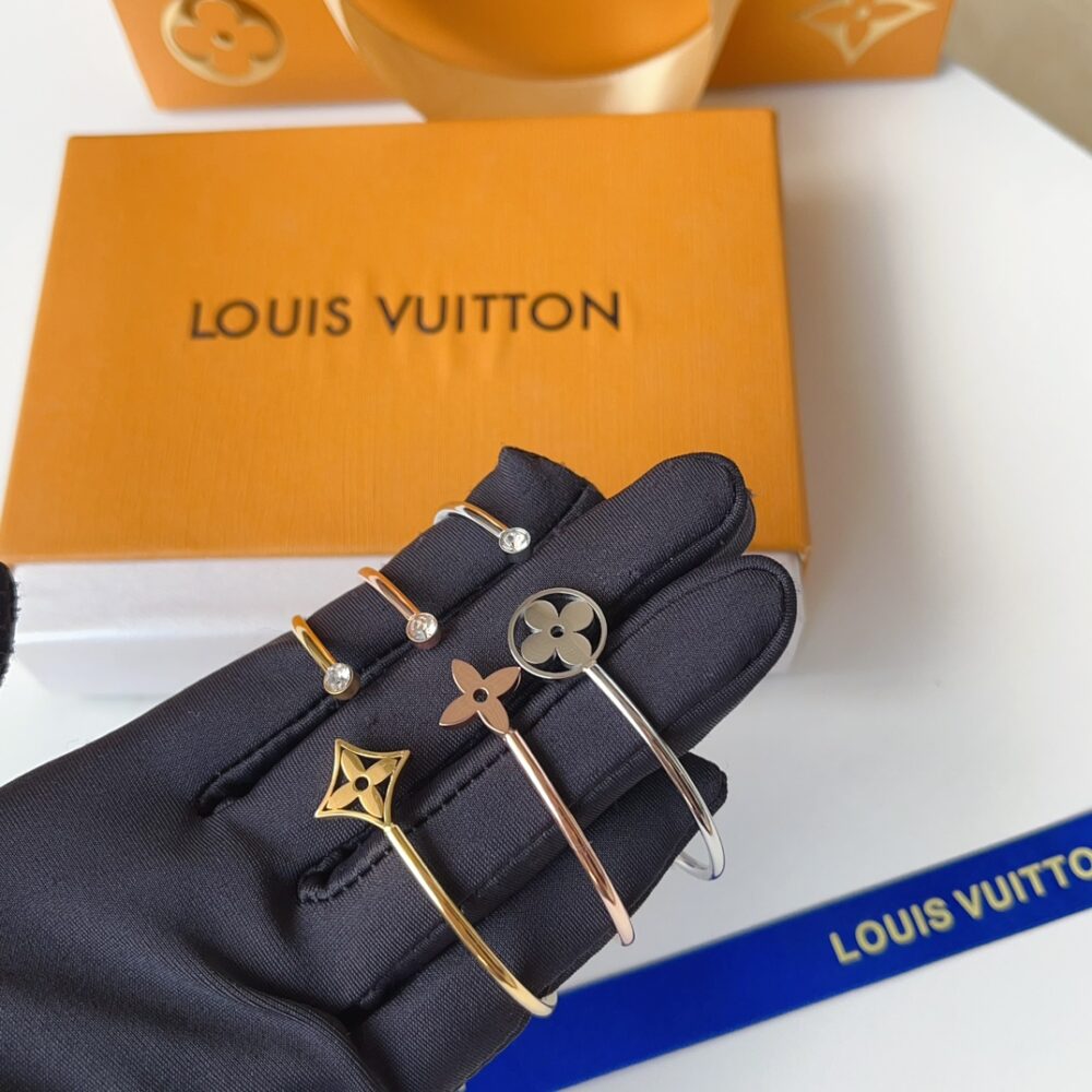 LOUIS VUITTON IDYLLE BLOSSOM TWIST BRACELET GOLD Q95531 - Image 3