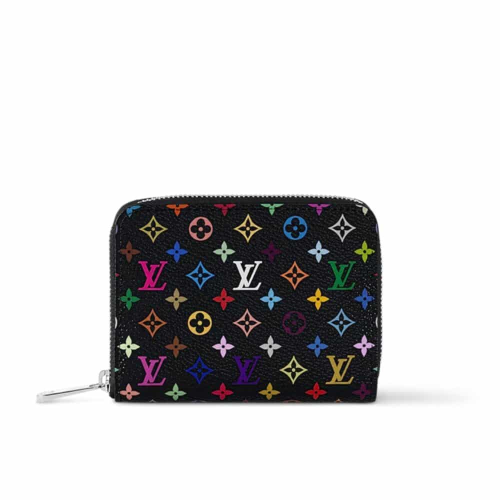 LOUIS VUITTON X MURAKAMI ZIPPY COIN PURSE BLACK 11CM M13409