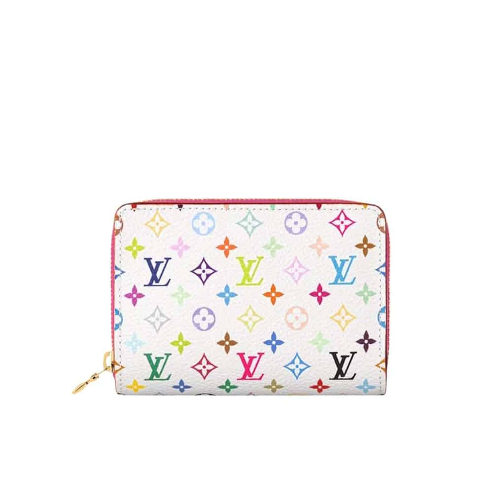 LOUIS VUITTON X MURAKAMI ZIPPY COIN PURSE WHITE 11CM