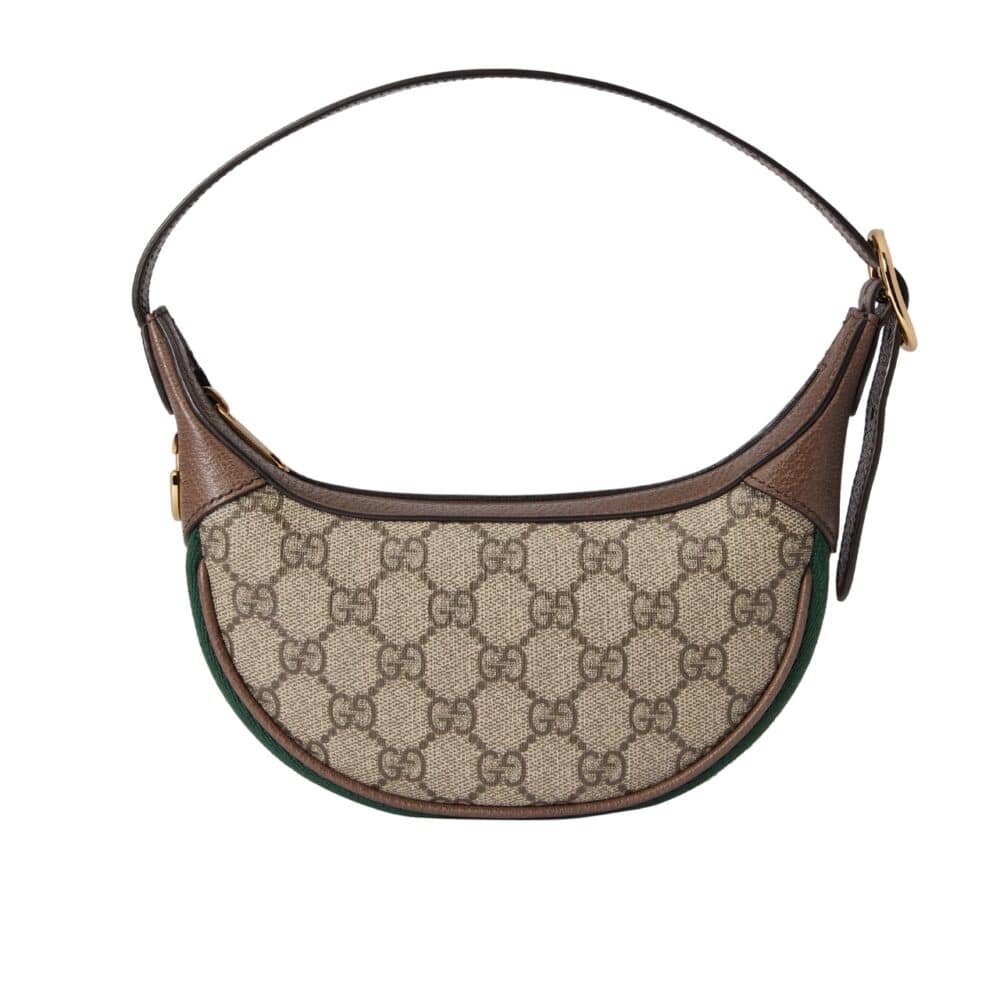 GUCCI OPHIDIA MINI BAG BEIGE AND EBONY 20CM 658551 96IWG 8745