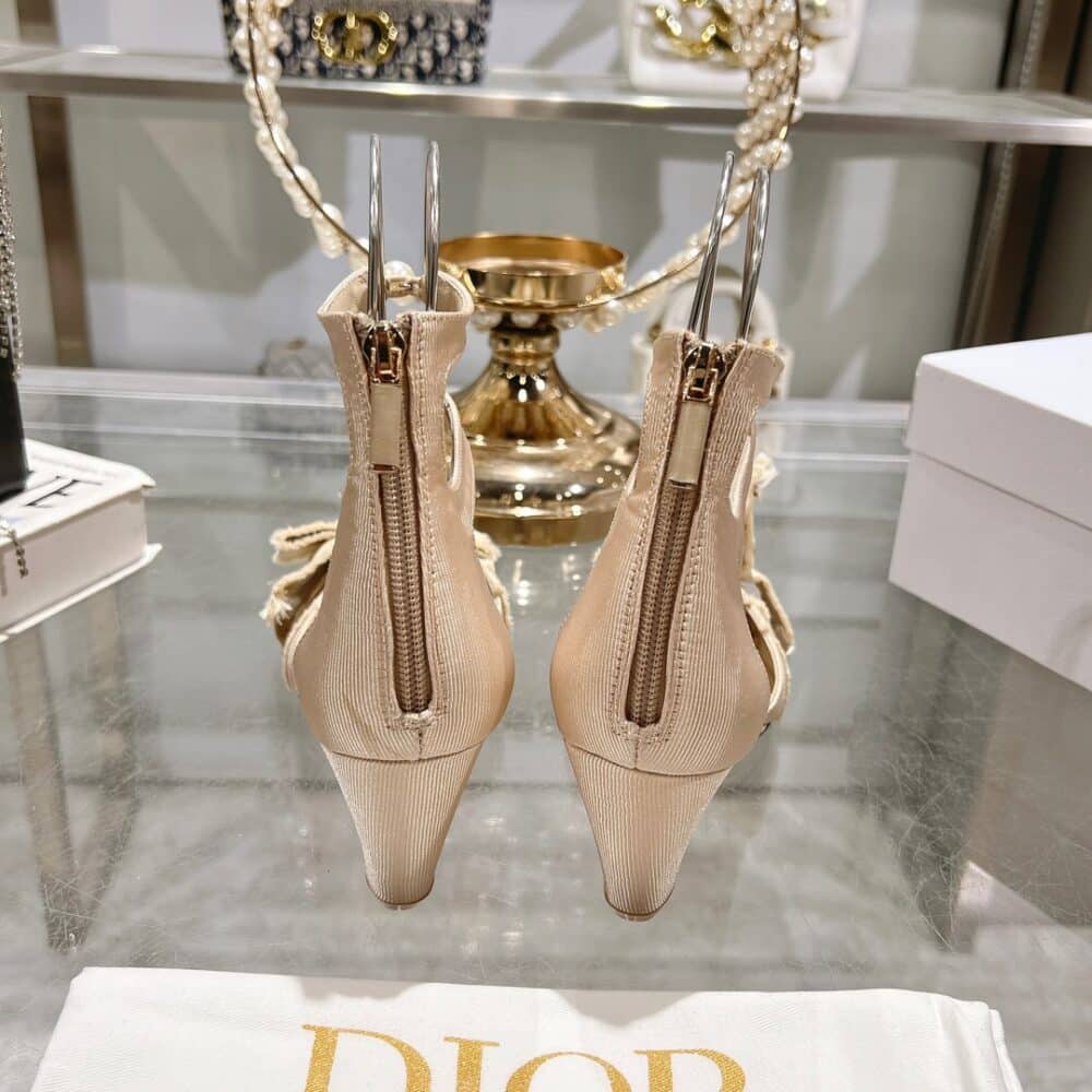 DIOR ADIORABLE WEDGE PUMP BEIGE - Image 8