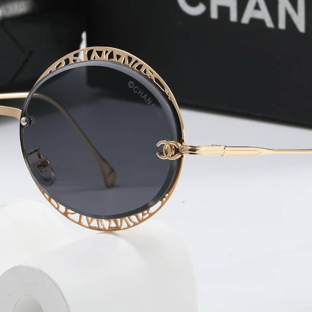 CHANEL SOLEIL VINTAGE SUNGLASSES BLACK - Image 3