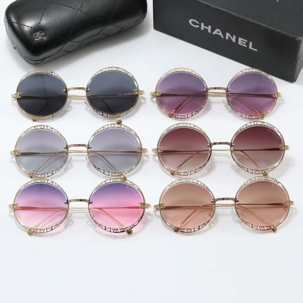 CHANEL SOLEIL VINTAGE SUNGLASSES BLACK - Image 4