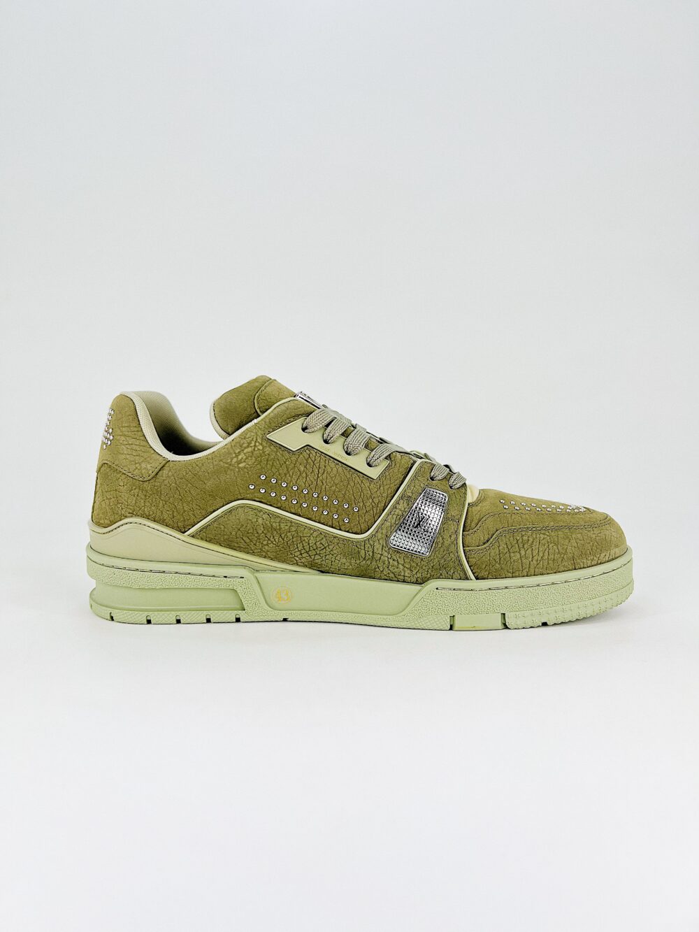 LOUIS VUITTON LV TRAINER SNEAKER GREEN 1ADHA1 - Image 7