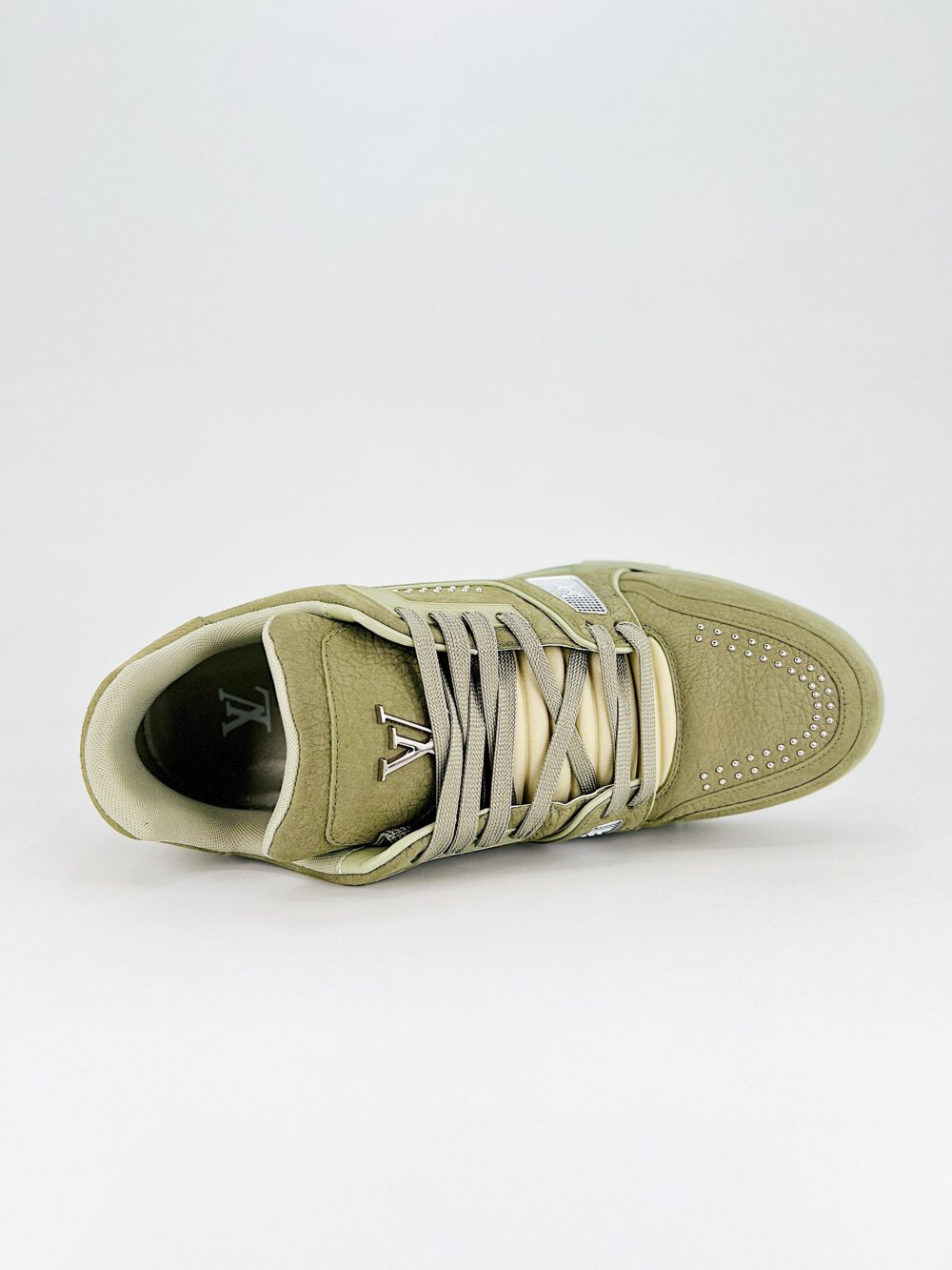 LOUIS VUITTON LV TRAINER SNEAKER GREEN 1ADHA1 - Image 6