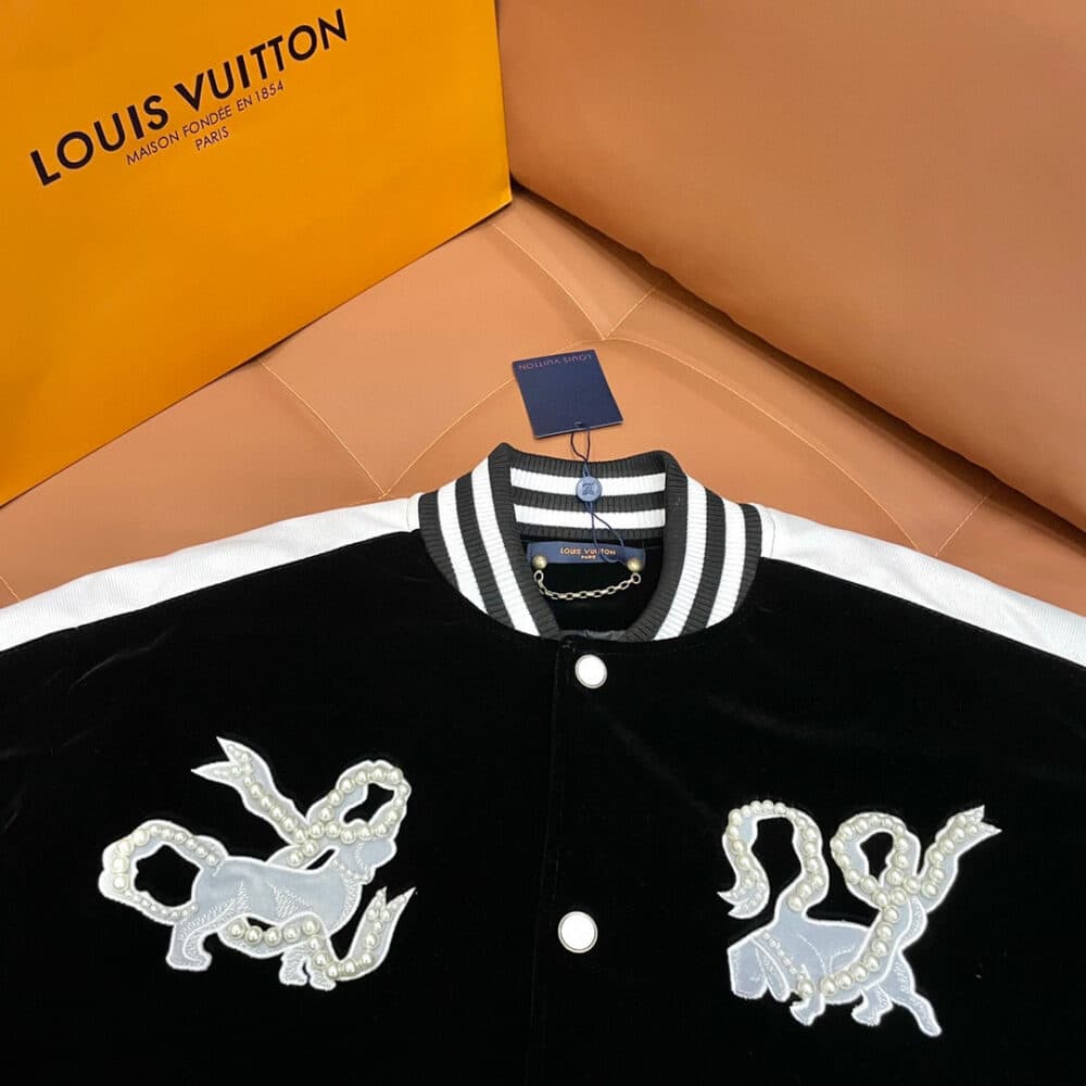 LOUIS VUITTON DENIM VELVET SOUVENIR JACKET INDIGO 1AGIMJ - Image 5