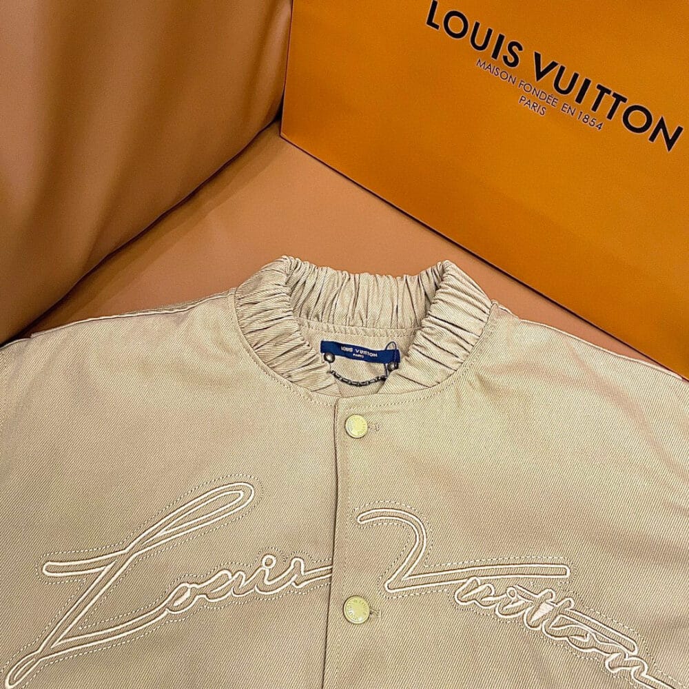 LOUIS VUITTON BOMBER JACKET TAUPE BROWN 1AFQDS - Image 4