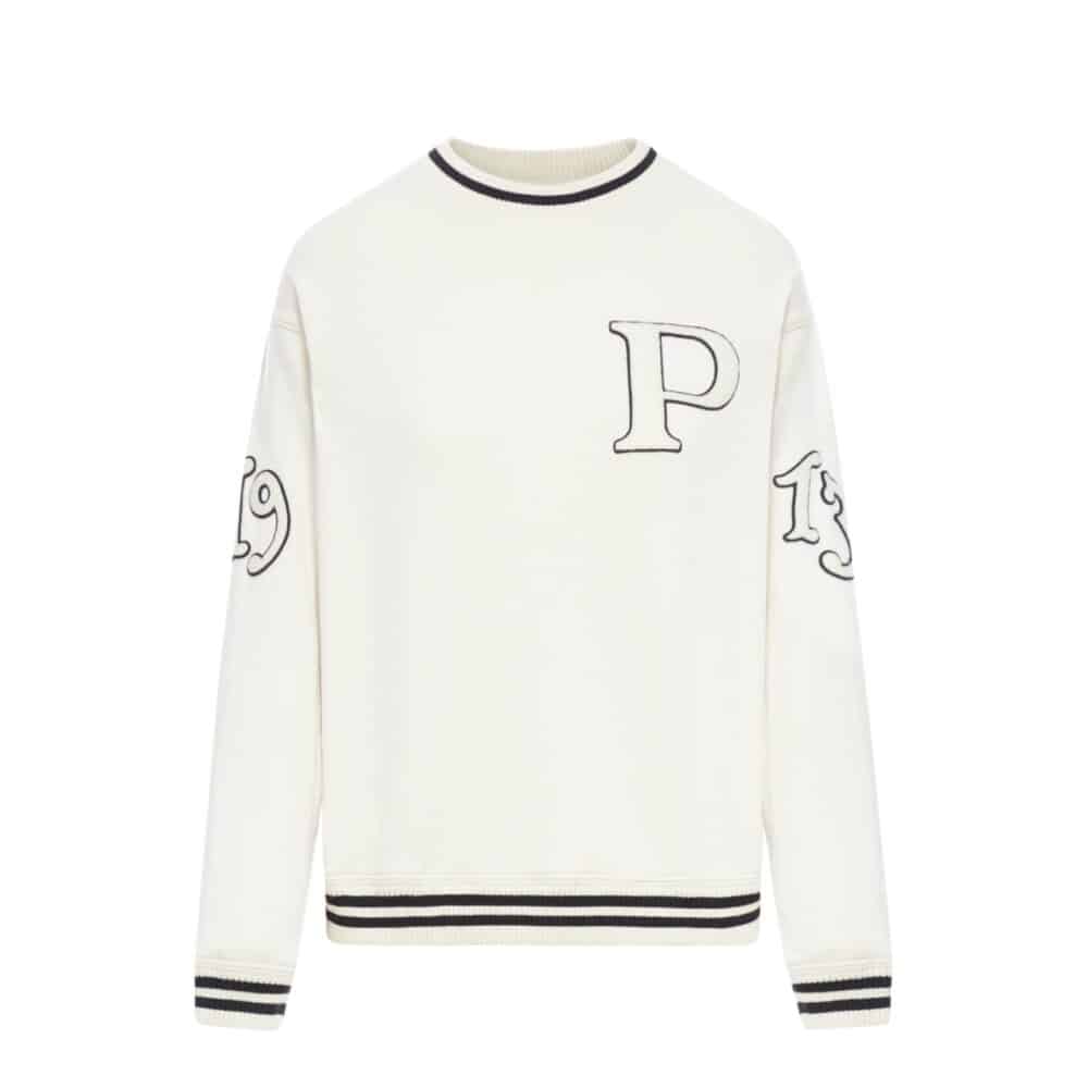 PRADA SWEATSHIRT WITH LOGO IN WHITE 134709SOOO1509