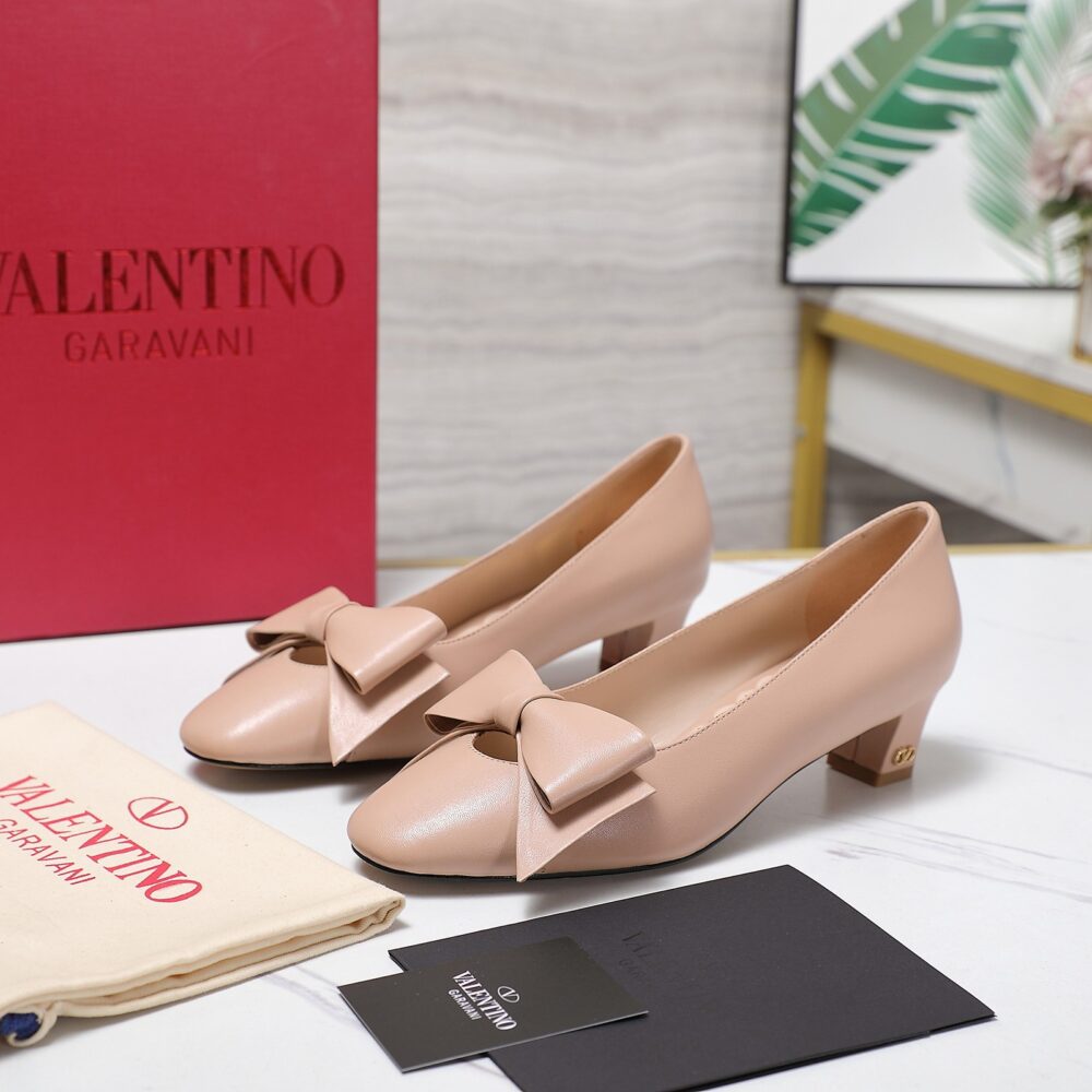 VALENTINO BOWOW PUMPS IN KIDSKIN WATER ROSE 6W2S0LB5DDT W34 - Image 5