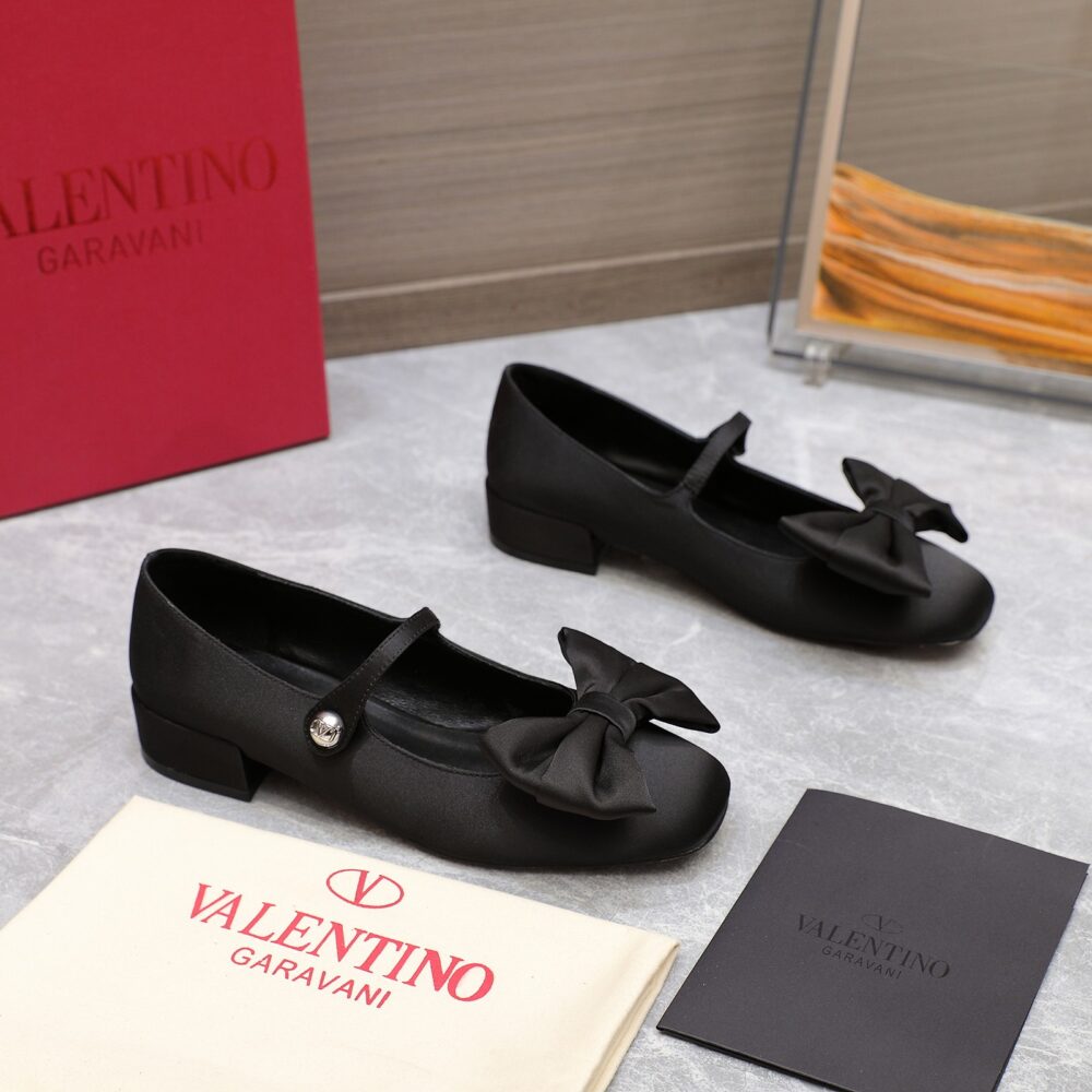 VALENTINO GARAVANI BOWJANE MARY JANE BALLERINA IN BLACK 5W0S0KI3JIV 0NO - Image 5