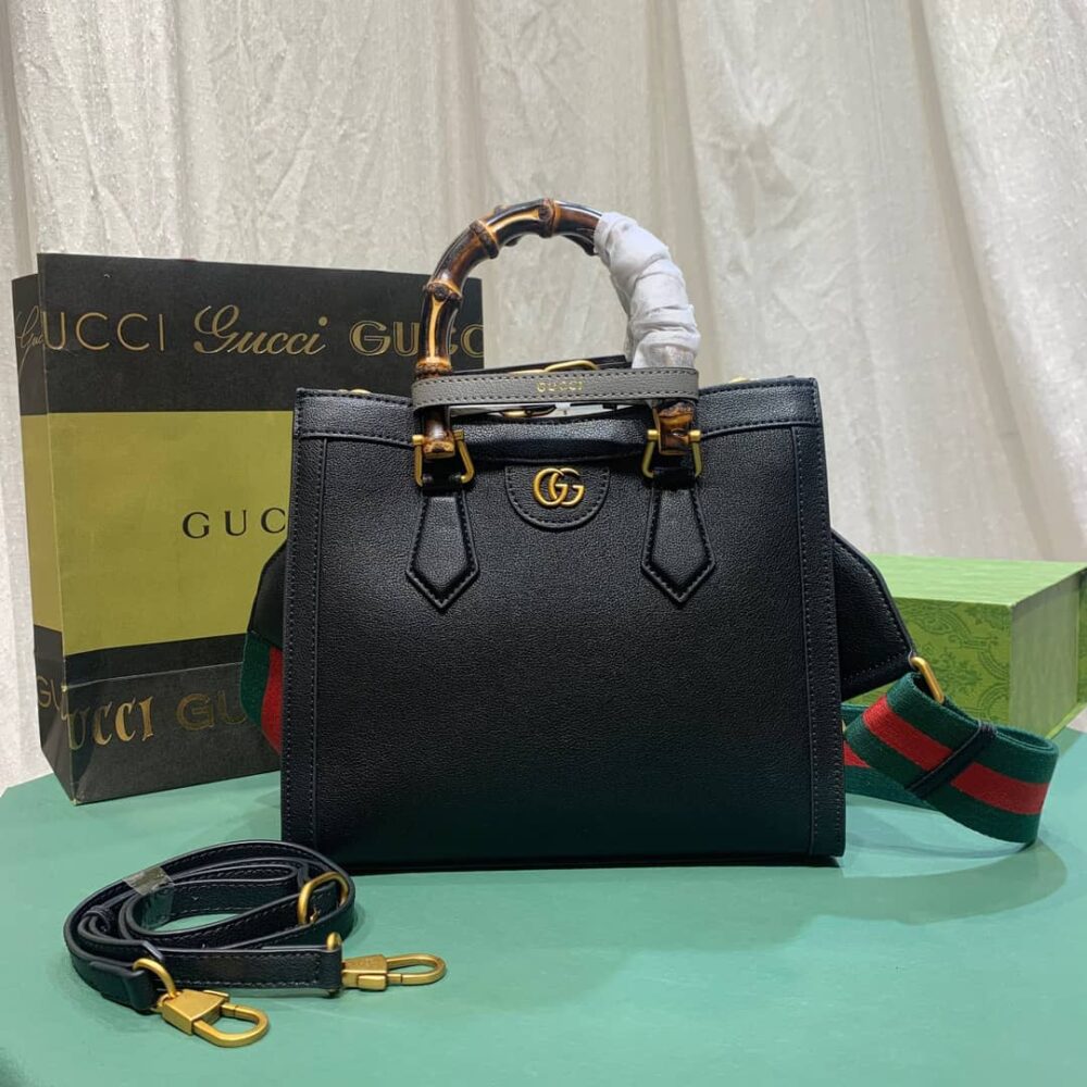 GUCCI DIANA TOTE BAG BLACK 27CM - Image 6