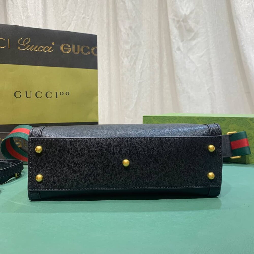 GUCCI DIANA TOTE BAG BLACK 27CM - Image 7