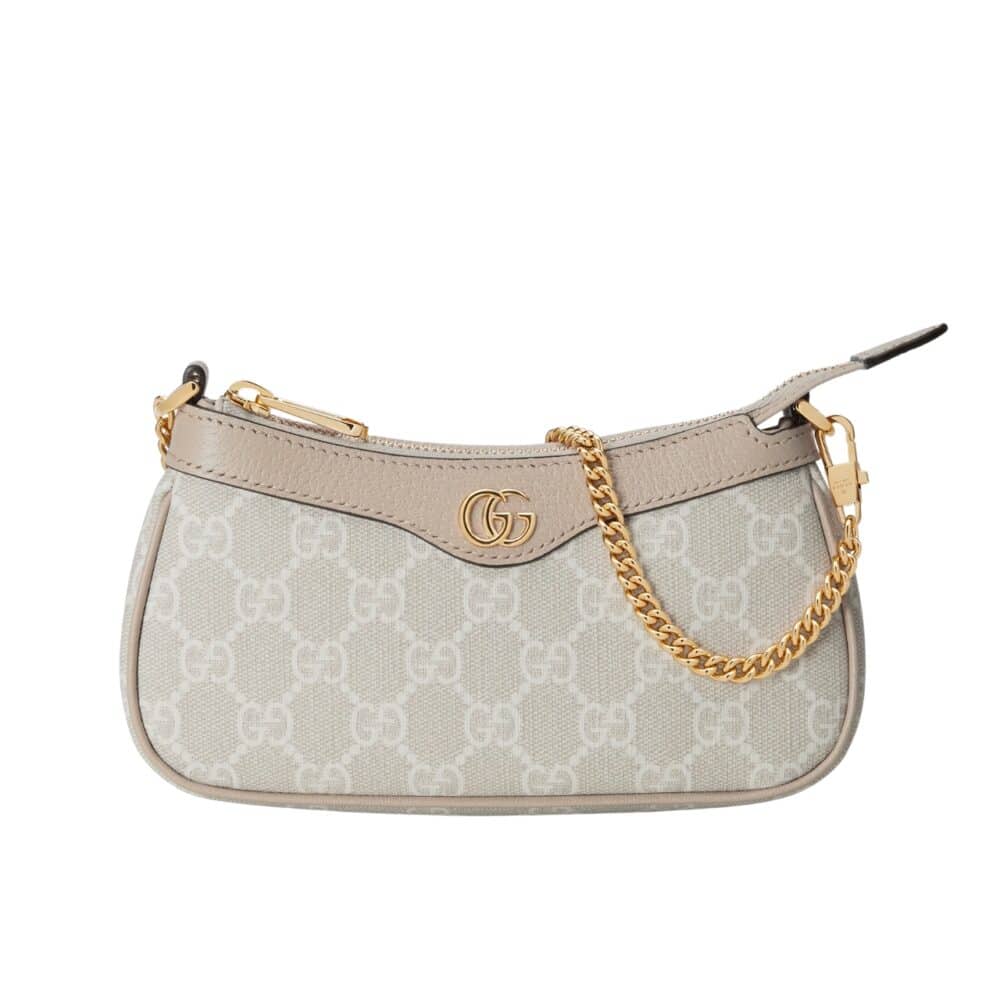 GUCCI OPHIDIA MINI BAG BEIGE AND WHITE 19CM 764960 FACJT 9641