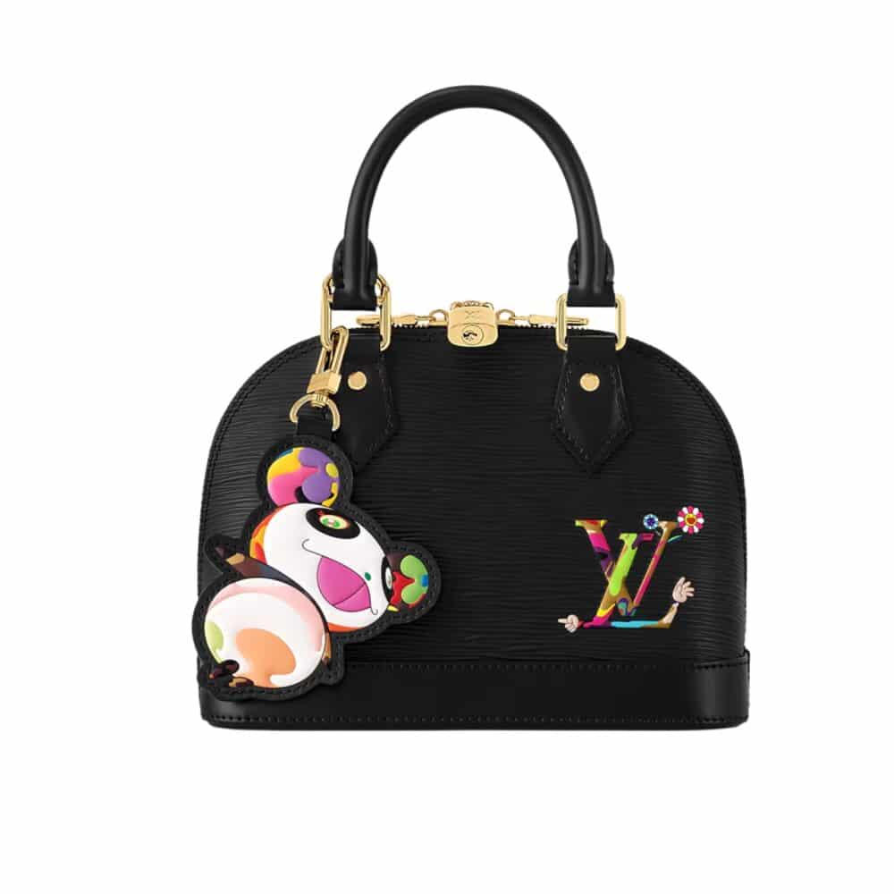 LOUIS VUITTON X MURAKAMI ALMA BB BLACK 23CM M13670